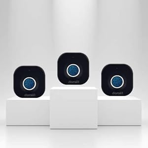 Dorset Digital Furniture Lock [Buy 2 Get 1] 40 Unique Access Smart Drawer Lock with Finger Print for Home and Office| Ideal Door Thickness – 15-20mm | Black