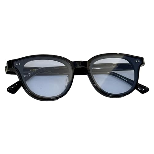 GENTLE GM Black Sheet Material Frame Circular Sunglasses For Jade Monster Polarized UV400 Women Men With Original Case