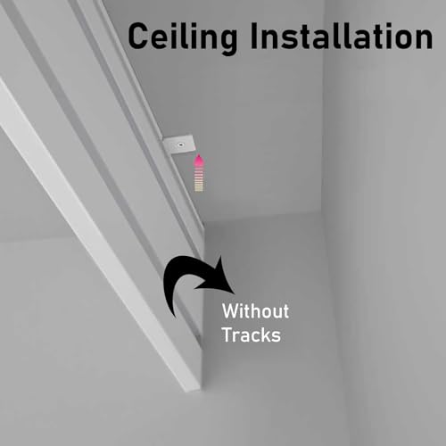 Cenefa de cortina resistente para montaje en techo o pared de aluminio 5