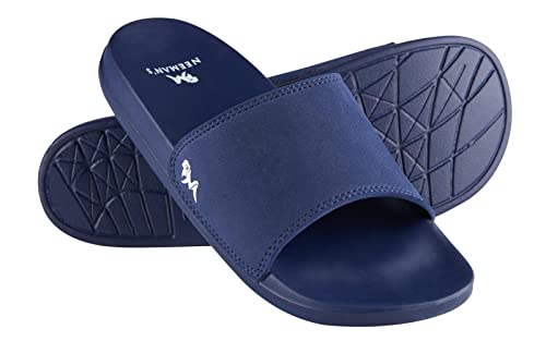 Image of Neeman's Eco Slides for Men | Open Toe Indoor Outdoor Slippers for Boys | Natural Rubber and Recycled Materials| Anti Skid Durable | Lightweight and Comfort Flip Flops