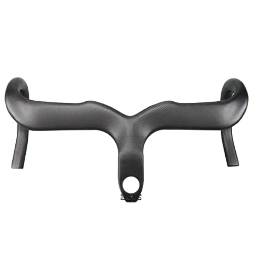Manillar integrado, manillar de carretera, manillar de bicicleta Manillar integrado, manillar de carbono para bicicleta de carretera 3k mate/brillante Manillar y vástago integrados ultraligeros Mani