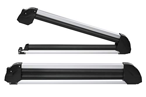 Ski Snowboard Car Rack Carrier Height Adjustable for 6 Pairs Skis / 4 Snowboards