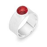 KORALLE | Mit echter Koralle in wunderschönen Rot-Tönen, ca. 7 mm Durchmesser