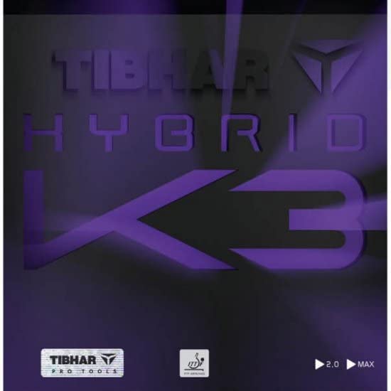 Amazon | TIBHAR (ティバー) 卓球 ラバー ハイブリッド K3 (2.0mm, 黒 