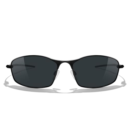 MERRY'S Wrap Around Polarized Sunglasses for Men Women Lightweight Metal Frame Driving Fishing Cycling Running S92682