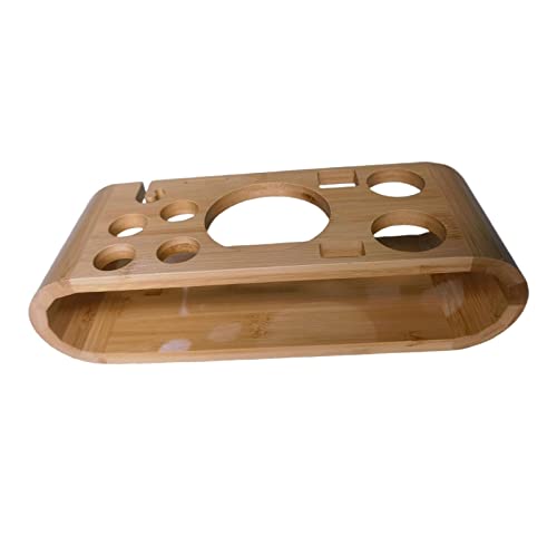 Cocktail Shaker Wooden Rack Bar Tool Practical Fitments Barware Bottle Rack Bartending Tool Stand for Beginners Bar Camping