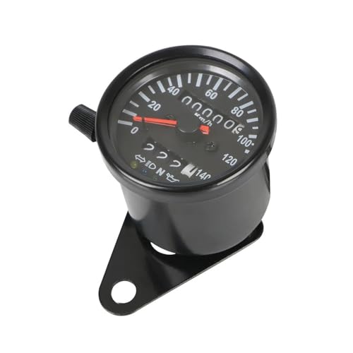 Compteur de vitesse moto rétroéclairé 12V universel avec indicateur kilométrique