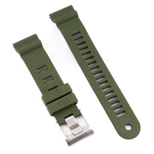 StrapHabit x Divecore HP�v���t�F�b�V���i���_�C�r���O�E�H�b�`�X�g���b�v �N�C�b�N�����[�X�_�C�o�[FKM���o�[�o���h FKM 20mm 22mm, �I���[�u, 20mm, �_�C�r���O�B