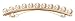 L. Erickson Pearl and Metal Long and Skinny Barrette - Pearl/Gold