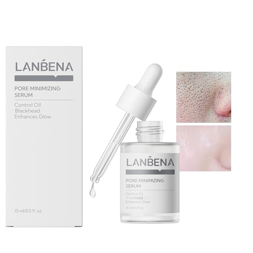 LANBENA Pore Skin Care Serum Facial Essence, Minimize Enlarged Pores, for Tightening Pores, Shrinking Pores + Relieving Dryness + Oil Control Firming + Moisturizing (New Packing)