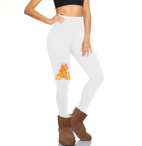 Hi Clasmix Fleece Lined Leggings for Women - High Waisted Winter Yoga Pants Warm Thermal Running Workout Tights