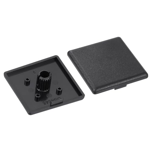 QUARKZMAN 10 Piezas de Tapón de Extremo Extruido de Nylon, Tapón de Extrusión de Extremo Estándar de 45x45mm para Perfil de Aluminio de Ranura en T de 4545, Estante de Almacenamiento, Negro