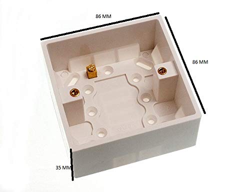 Lot de 12 douilles de support de surface avec interrupteur 35mm - 2
