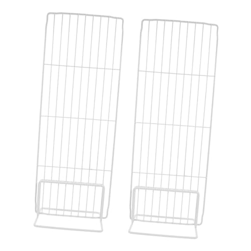 SUPVOX 2 Juegos Divisores de Rejilla Metálica para Congelador Unidades Organizadores Ventilados Separadores para Frigorífico y Congelador Almacenamiento