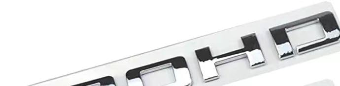 Image of 2 pcs 2500 hd Emblem Decal Sticker Modified Car Hood Door Side Fender Trunk Self-Adhesive Logo Nameplate Rear Badge Logo (Silver)