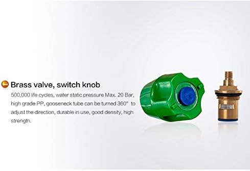 Miniatura 6 de CGOLDENWALL Grifo de laboratorio Grifo de laboratorio Grifo de fregadero de cobre de escritorio Puerto de boquilla única para hospitales de