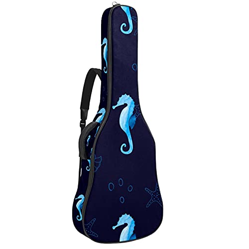 Housse de guitare basse 106 cm avec bandoulière pour trajets à pied