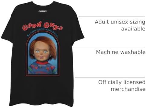 Chucky Men's Chucky Child's Play Good Guys Men's Short Sleeve T-Shirt image 4