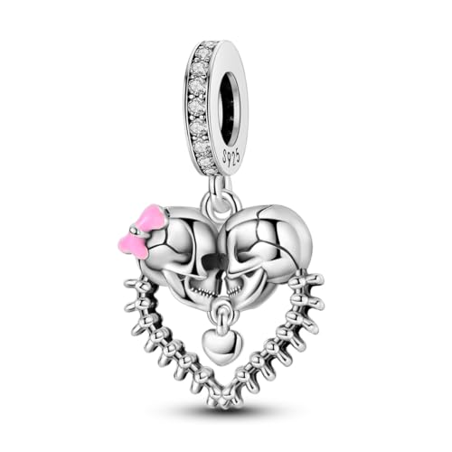 Parmuz Halloween Pumpkin Charms Ghost Black Cat Cross Charm Sterling Silver 925 Halloween Horror Beads for Bracelet/Necklace Jewelry for Women