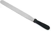 Espatula Confeiteiro Reta Tramanho Grande Em Inox Para Alisar e Decorar Bolos 32cm