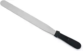 Espatula Confeiteiro Reta Tramanho Grande Em Inox Para Alisar e Decorar Bolos 32cm