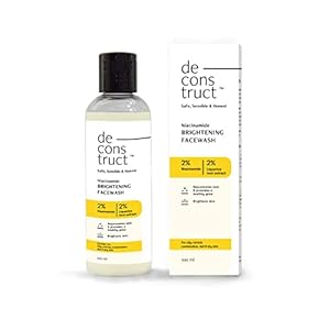 Deconstruct Niacinamide Brightening Face Wash | 2% Niacinamide+2% Liquorice Root Extract | Fragrance-free Face Wash for Tan Removal & Glowing Skin | pH Balanced & SLS & Paraben Free | 100 ml 35 31XyLQRBFQL. SL500 . SS300