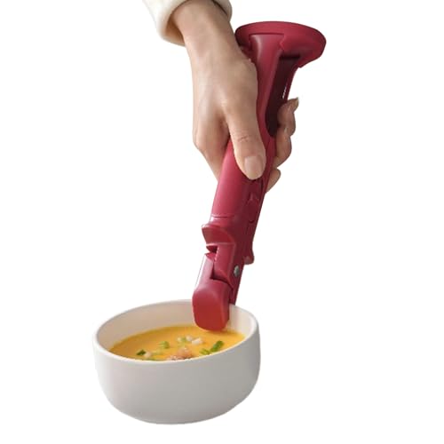 Mxshc Sujetacuenco Anti Escaldaduras,Pinza Antiescaldadura para Platos - Tenazas de 2 en 1 Antideslizantes para Cuenco Caliente, Sujetador Aislante para Hornear Cocinar
