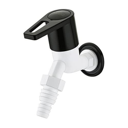 Image of MONIT Plastic Brushed Water Tap /Pillar Cocke for Wash Basin /Plastic Piller Bib Cock /S Tsink /Bathroom Bibcock (Nozzel Tap)