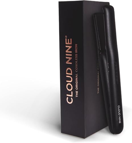 Cloud Nine Original Cordless Hair Straighteners for Women Portable Black