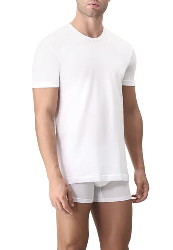  CAGI 6 T-Shirt 1328 Bianco 4 5 6 7 8 Girocollo Basso Manica Corta 100% Cotone