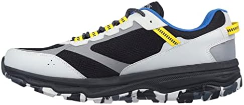 Skechers Men's GOrun Altitude-Trail Running Walking Hiking Shoe with Air Cooled Foam Sneaker, Black/Grey/Yellow/Black, 14 | Image 3