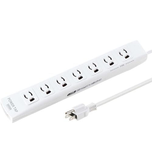 Amazon.co.jp: サンワダイレクト 電源タップ 7個口 5m 3P 3極プラグ 雷