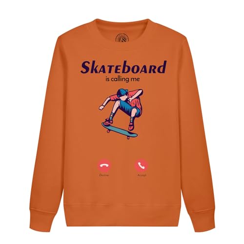 Sweatshirt enfant Mon Skate m'appelle résistant aux chutes et mouvements