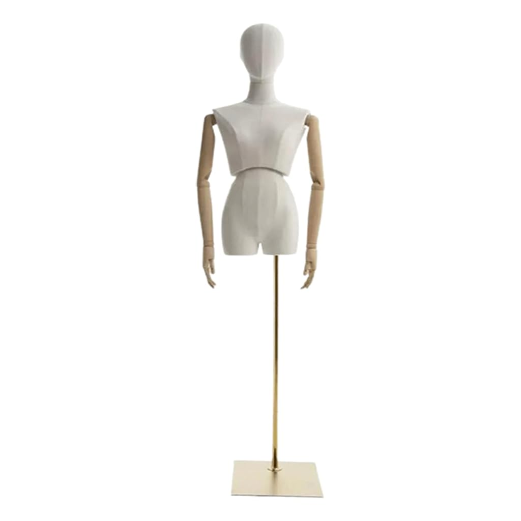 manekin Vrouwelijk Model Met Draaiende Taille, Mannequin Met Hoofd En Armen, Vierkante Panstandaard Afneembare Mannequin Lichaamskleding Modellen lekki i przenośny