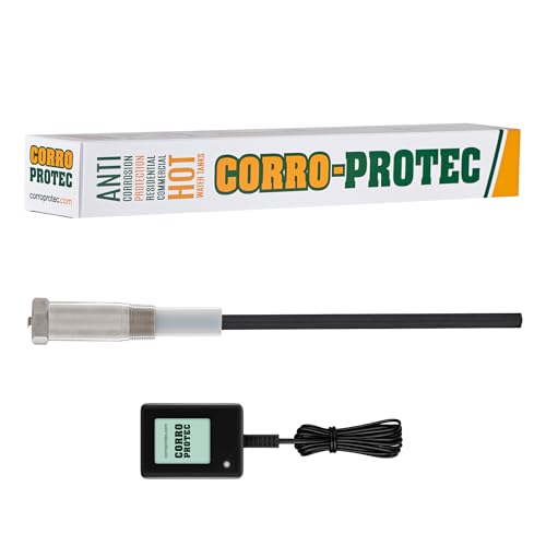 Corro-Protec Powered Anode Rod for Water Heater, 20-Year Warranty, Eliminates Rotten Egg/Sulfur...