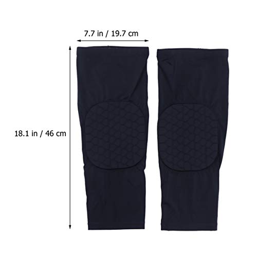Lioobo 2 peças de joelheira esportiva anticolisão de colisão curta com proteção para equipamentos, p