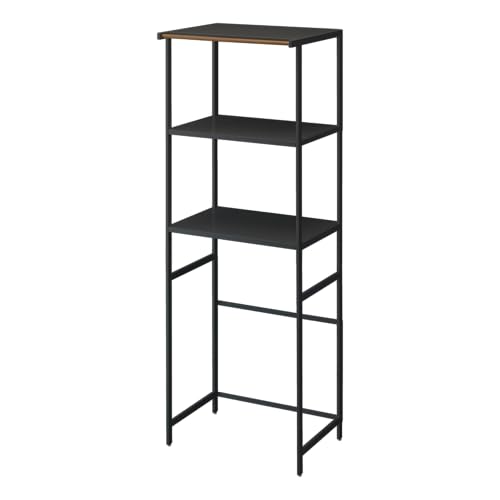 Yamazaki Home Kitchen Appliance 3 tier Storage Rack-Standing Organizer Shelves, One Size, Black