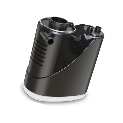 Gonflage rapide avec cette pompe à air électrique de camping et voyage à lumière réglable