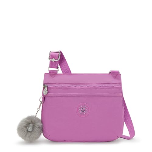 Kipling Bolsa tiracolo Emmylou, Brincalhão rosa, 9.75''L x 8.5''H x 2.75''D