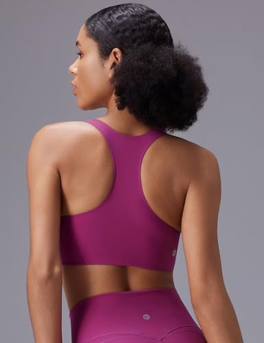Image of baleaf Sweatleaf Adjustable Sports Bras for Women, Padded Racerback Yoga Bra, High Impact Molded Cup Workout Bra