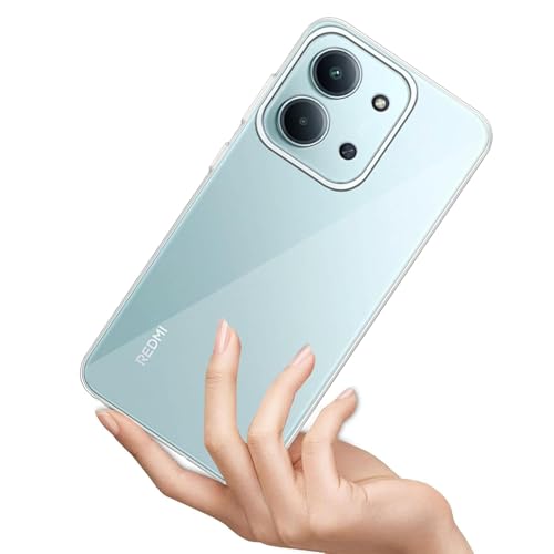 Image of COVERBLACK Soft Rubber Silicon Clear Case Back Cover Compatible for Poco C85 5G - Transparent