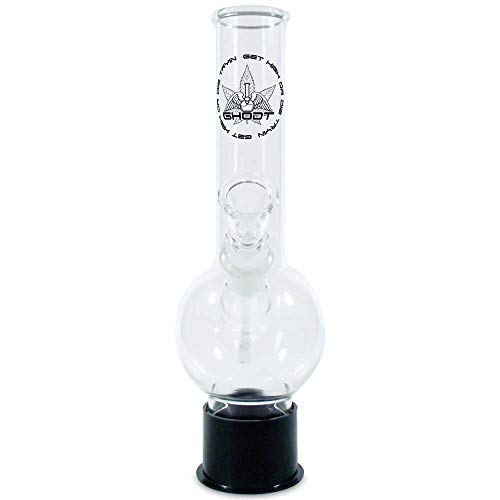 GHODT Glasbong OTT-O mit Saugnapf | Sturzhemmende Bong | Bong aus Glas die Nicht umfällt | 25cm 40mm 18.8