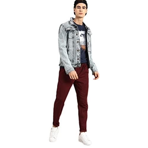 Image of Bewakoof Men Make Tracks Graphic Print Blue Sleeveless Round Neck Vest