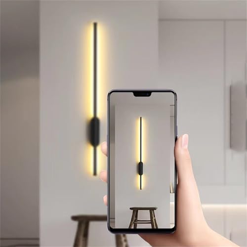 Lámpara de pared moderna lineal regulable con control remoto para iluminar salones de diseño