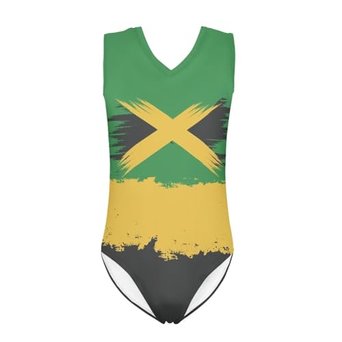 Image of Girls Cartoon Pattern One-Piece Swimsuits Sport Racer Swimwear Beach Bathing Suit, Size 5-14