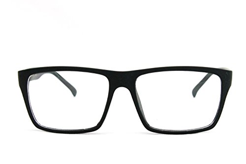 Image of Classic Unisex Squared Fashion Clear Lens Eye Glasses Frame Clear Lens Glasses Men Women