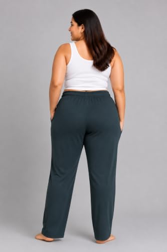 Image of CUPID Women's Cotton Track Pants Regular Fit Lounge Wear Gym Joggers Sports Trouser Night Pants for Ladies