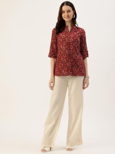 Image of Printed Mandarin Shirt - Casual & Chic (S-3XL)