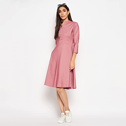 Image of CAMEY Women Striped Cotton Dress