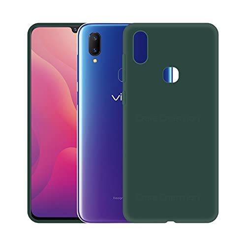 Image of Case Creation Luxurious OG Series for Vivo V11 / V11i Case Cover,Anti-Dirty Slim Case Frosted Matte Cute Candy TPU Raised Bezel (Splash of Color) Back Cover for Vivo V11 / V11i -Wine Green